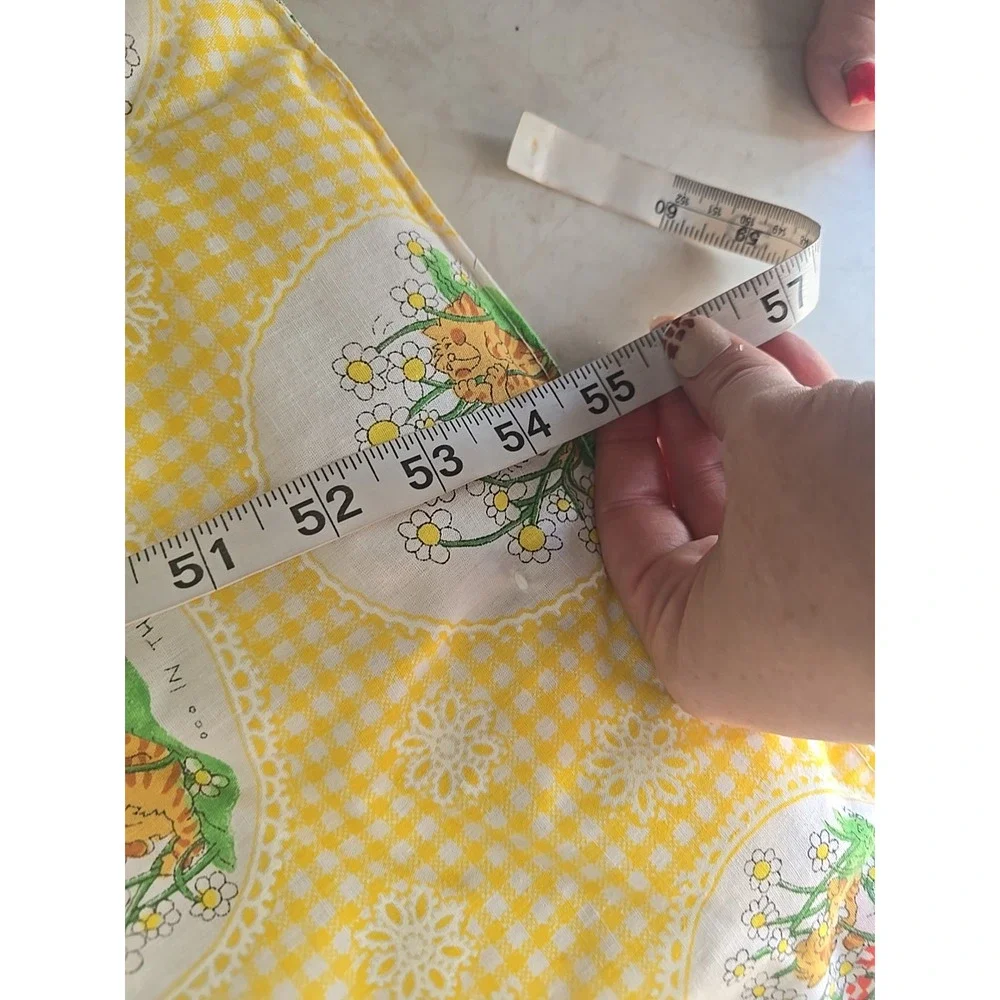 70s Vintage‎ I Love Daisies Barbara Alexander Quilt Crib Blanket Throw Retro